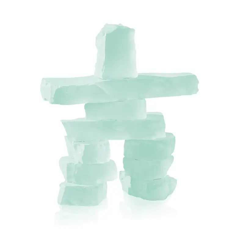 Frosted Glass Inukshuk #4