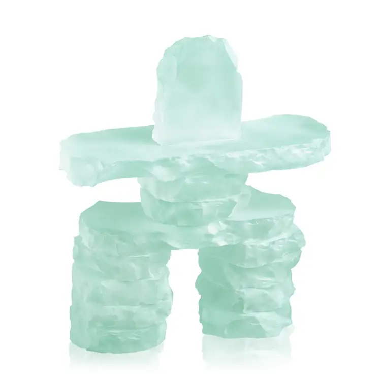 Frosted Glass Inukshuk #7