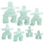 Inukshuk en verre dépoli
