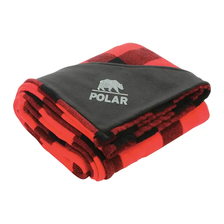Jeté à carreaux Buffalo en polaire peluche #2