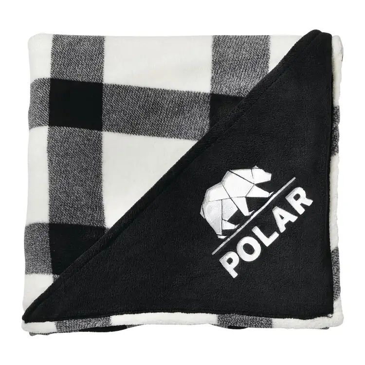 Jeté à carreaux Buffalo en polaire peluche #3