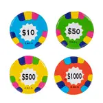 Jetons de poker en chocolat au lait