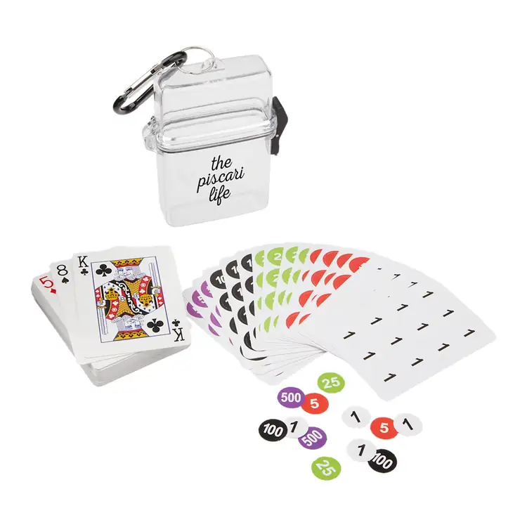 Jeu de poker On-The-Go en étui à mousqueton