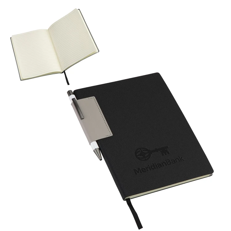 Journal souple texturé Charter avec stylo #2