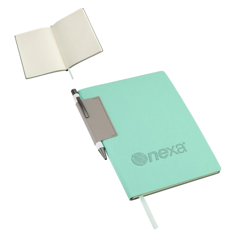 Journal souple texturé Charter avec stylo #4
