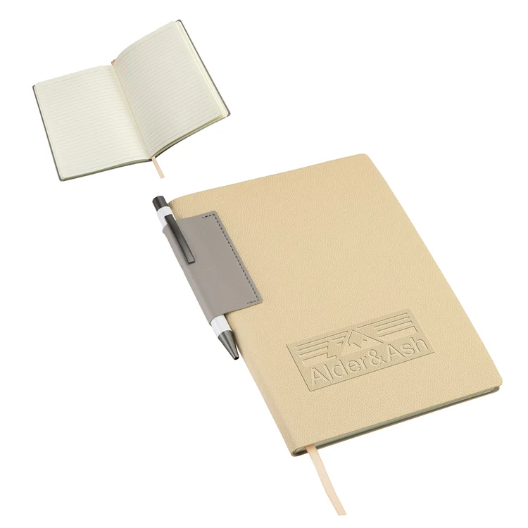 Journal souple texturé Charter avec stylo #6
