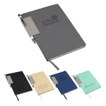 Journal souple texturé Charter avec stylo