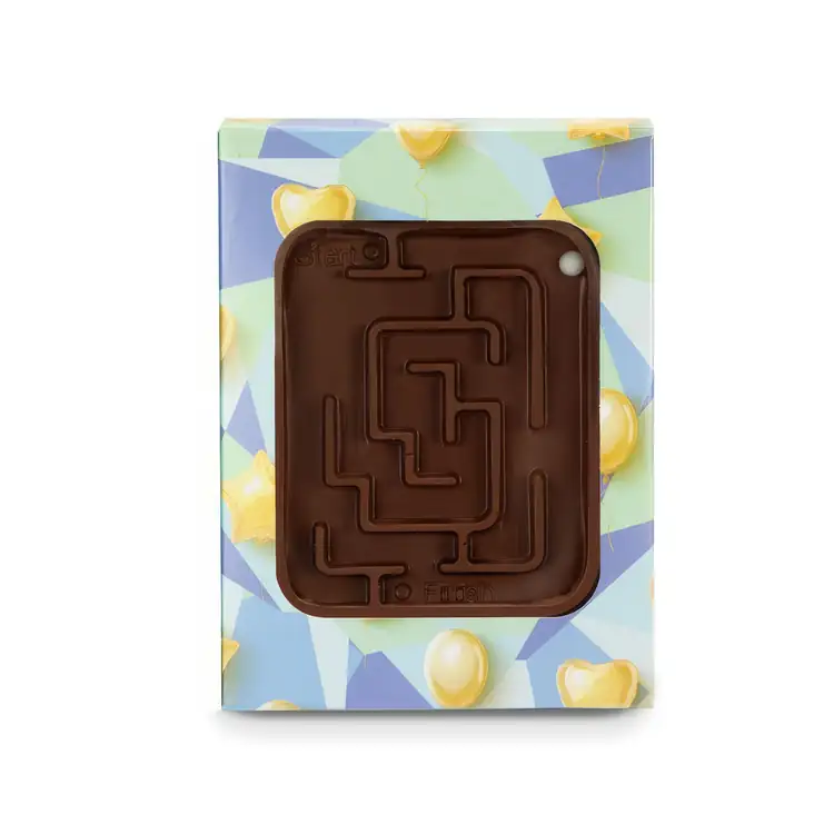 Fully Customizable Box With Milk Chocolate Molded Maze #3