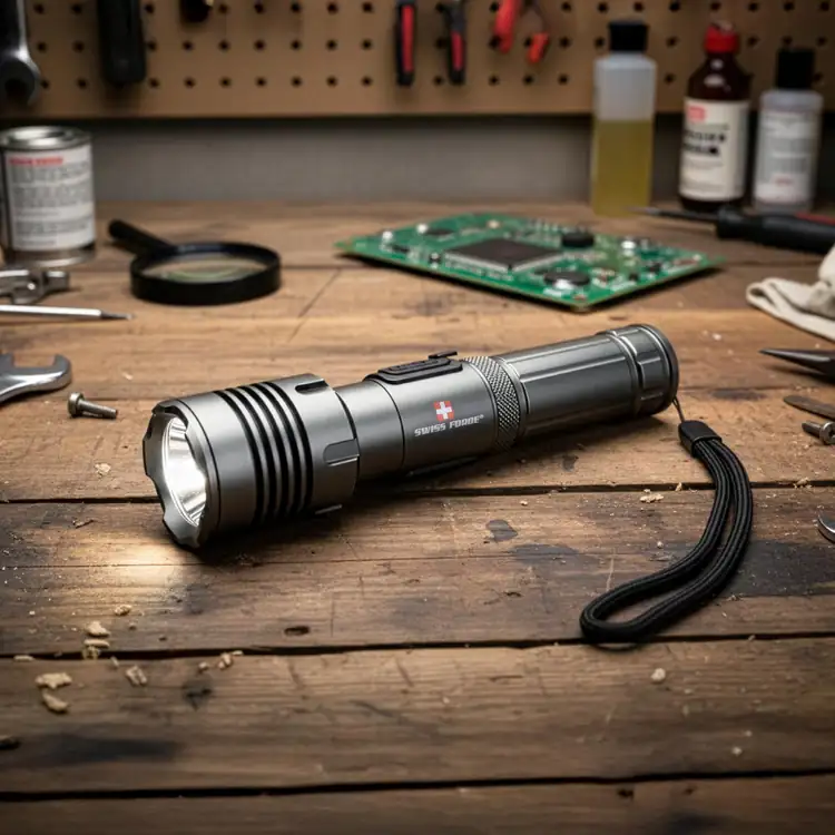 Lampe de poche rechargeable Rimac en aluminium de Swiss Force #6