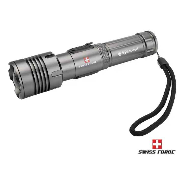 Lampe de poche rechargeable Rimac en aluminium de Swiss Force