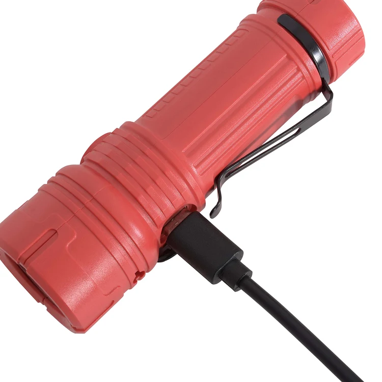 Lampe de poche rechargeable à DEL Best Buddy Tools avec pince #9