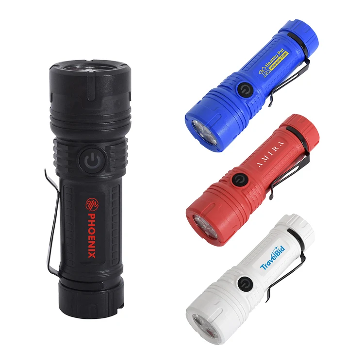 Lampe de poche rechargeable à DEL Best Buddy Tools avec pince