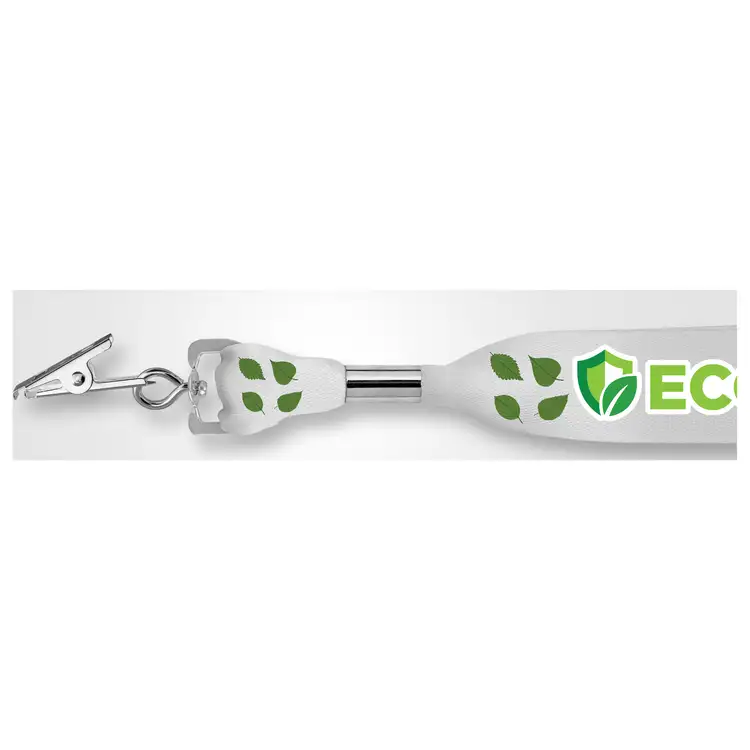 Zevi Recycled Polyester Lanyard with Swivel Bulldog Clip #2