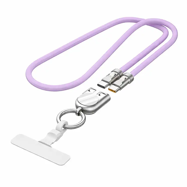2-in-1 Neck Lanyard with 240W USB-C Charging Cable #4