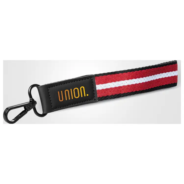 Newport Recycled Polyester Chevron Keychain Wrist Strap #12