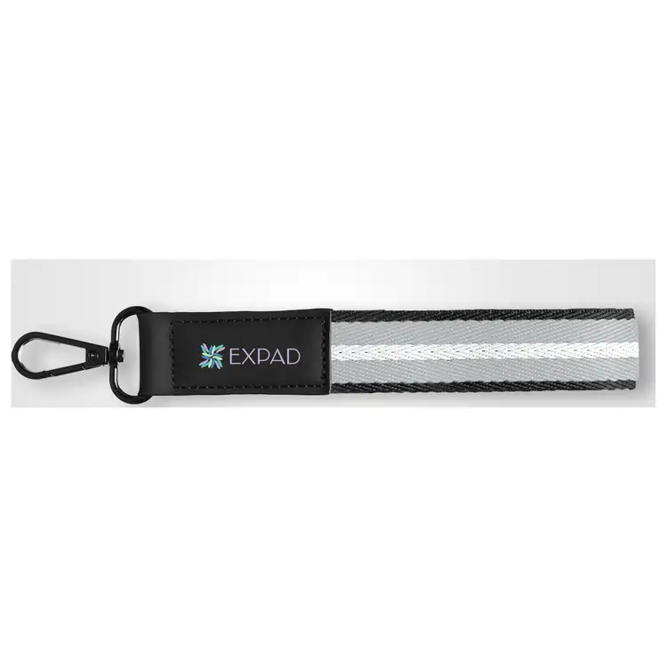 Newport Recycled Polyester Chevron Keychain Wrist Strap #5