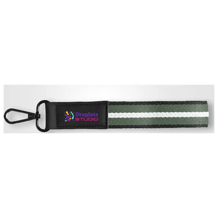 Newport Recycled Polyester Chevron Keychain Wrist Strap #9
