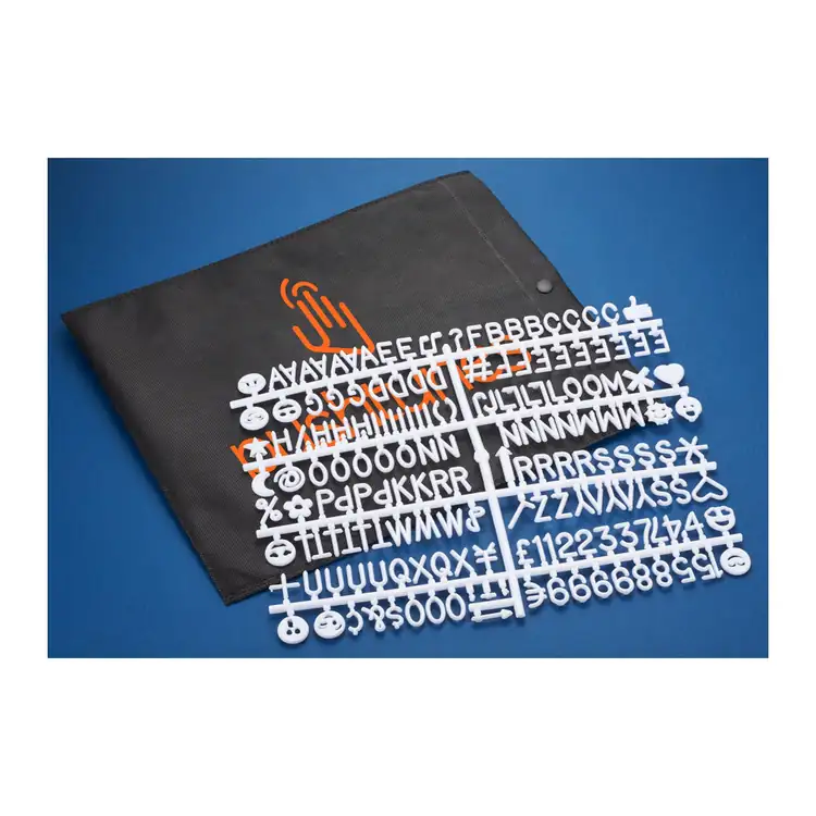 Lettres et symboles pour tableau en feutre