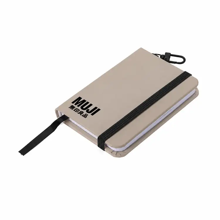 Mini PU Hardcover Notebook with Snap Hook #7