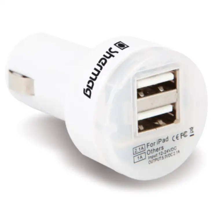 Mini chargeur USB à deux ports pour voiture #3