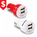 Mini chargeur USB à deux ports pour voiture