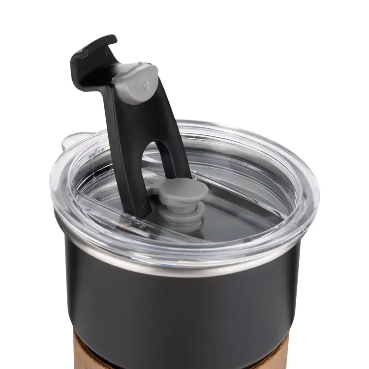 Polly Mini Tumbler 10 oz with Wooden Band and Straw #5