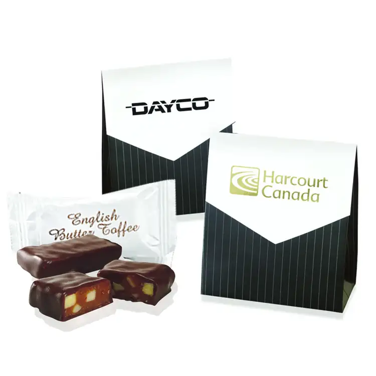 Mini pochette avec caramels anglais au beurre