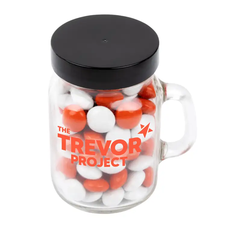 Mini Mason Jar with chocolate buttons #2