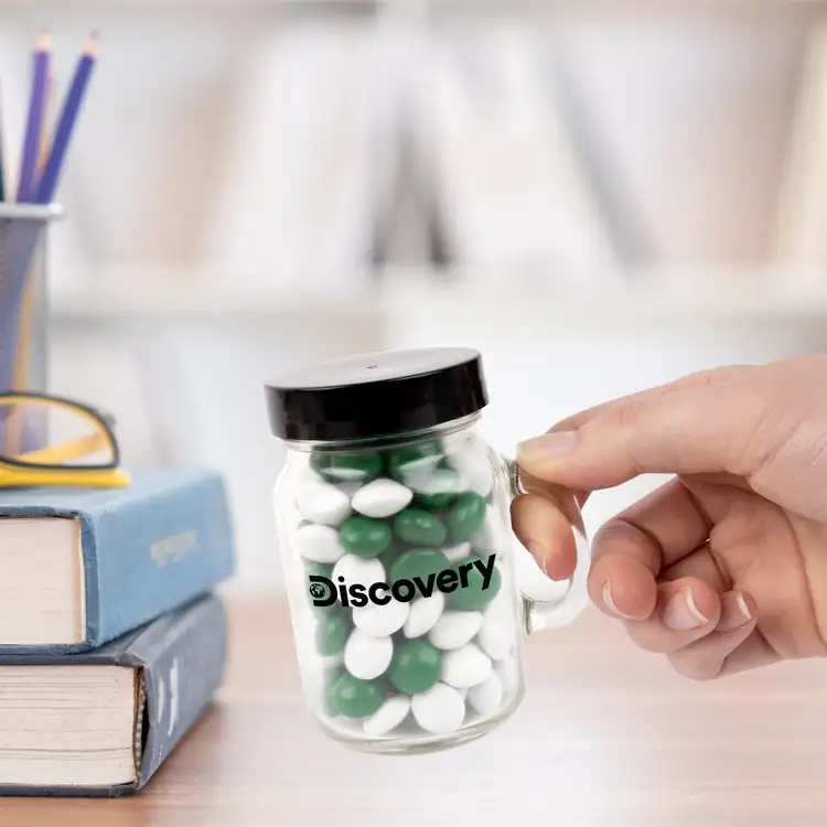 Mini Mason Jar with chocolate buttons #8