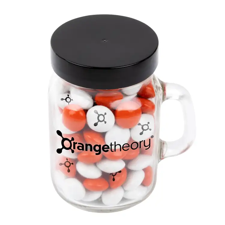 Mini Mason Jar with imprinted chocolate buttons #4