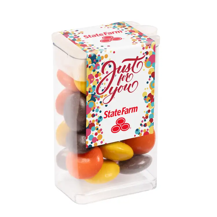 Mini tube à couvercle basculant avec bonbons Reese’s Pieces