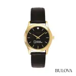Montre Bulova 30 mm pour femme en cuir avec diamant