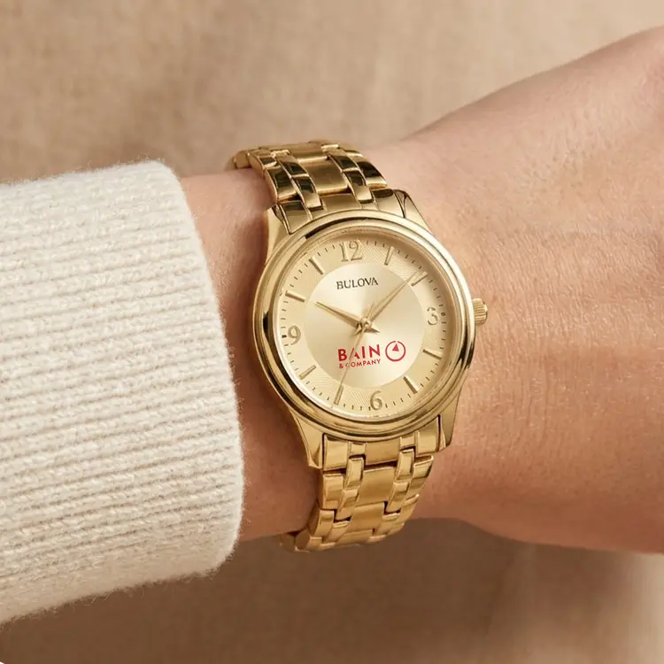 Montre Bulova Corporate 30 mm pour femme à bracelet de ton or #2