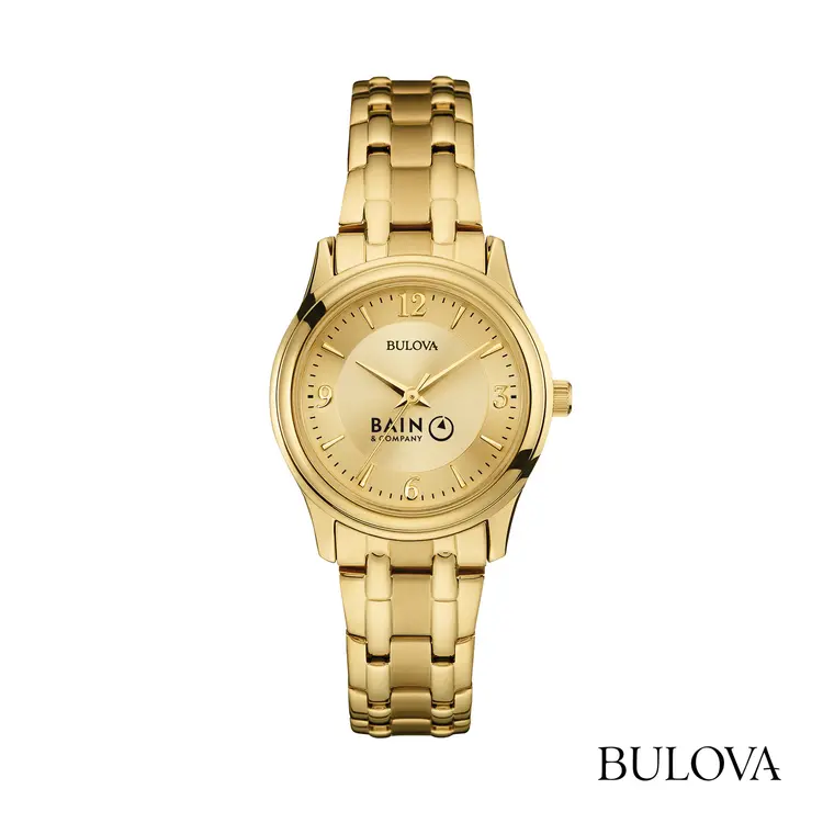Montre Bulova Corporate 30 mm pour femme à bracelet de ton or
