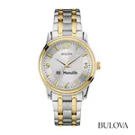 Montre Bulova bicolore 38 mm pour homme à cadran argent