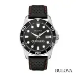 Montre Bulova pour homme à bracelet en cuir avec date