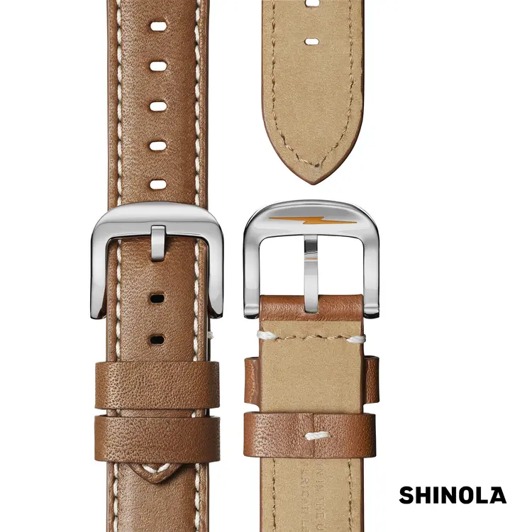 Montre Shinola Runwell 41 mm bleu ardoise et brun clair #7