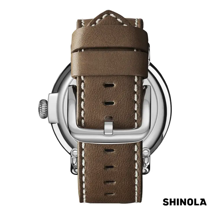 Montre Shinola Runwell 41 mm crème et brun #3
