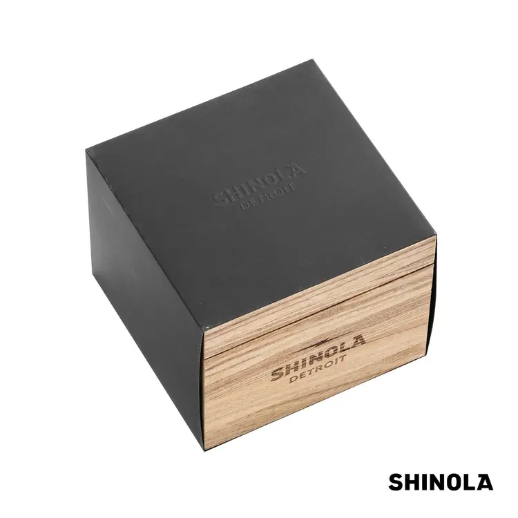 Montre Shinola Runwell 47 mm blanc et brun clair #8