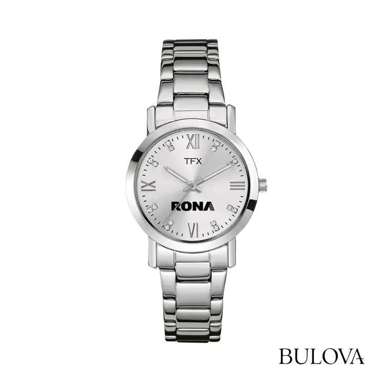 Montre TFX by Bulova 30 mm pour femme en acier inoxydable à cadran argent