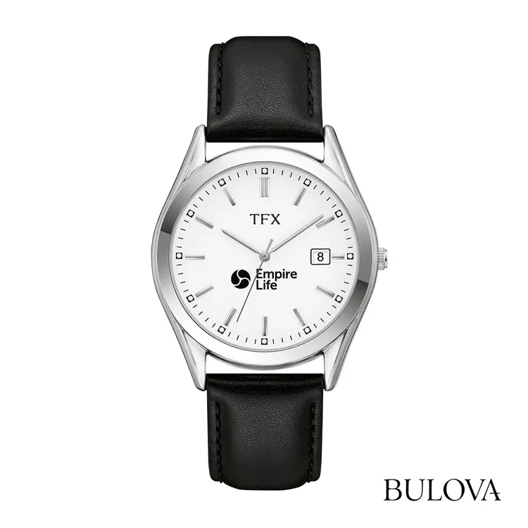 Montre TFX by Bulova 38 mm pour homme en cuir avec date
