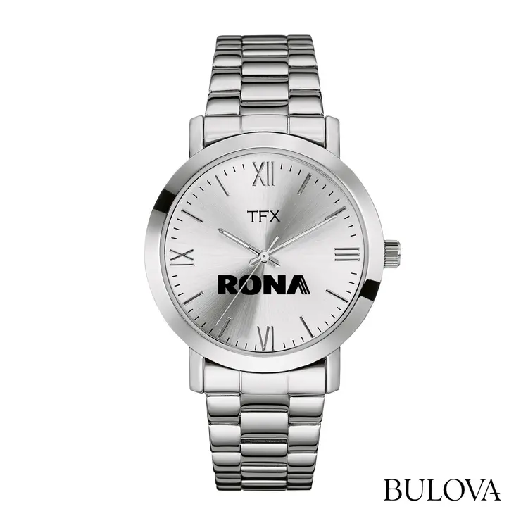 Montre TFX by Bulova 40 mm pour homme en acier inoxydable à cadran argent