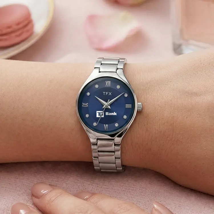Montre TFX by Bulova Classic à quartz pour femme à cadran bleu #2