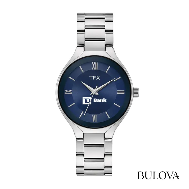 Montre TFX by Bulova Classic à quartz pour homme à cadran bleu