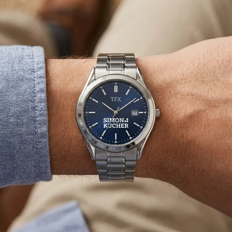 TFX by Bulova Silvertone Bracelet Watch #8
