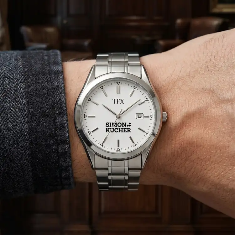 TFX by Bulova Silvertone Bracelet Watch #9