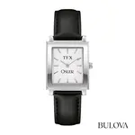 Montre TFX by Bulova rectangulaire pour homme à bracelet en cuir