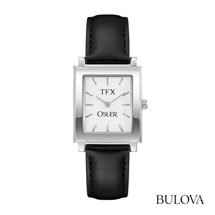Montre TFX by Bulova rectangulaire pour homme à bracelet en cuir