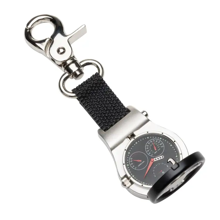 Steering Wheel Pocket Watch with Carabiner #3