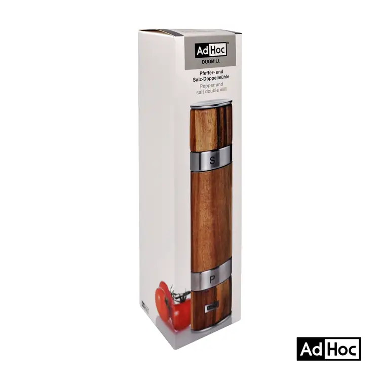AdHoc DuoMill Salt and Pepper Mill with Acacia Wood #4